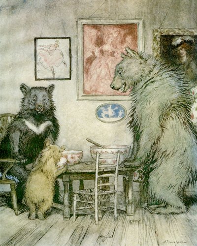 The Three Bears by Arthur Rackham