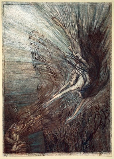 The Frolic of the Rhine-Maidens, 1910 by Arthur Rackham