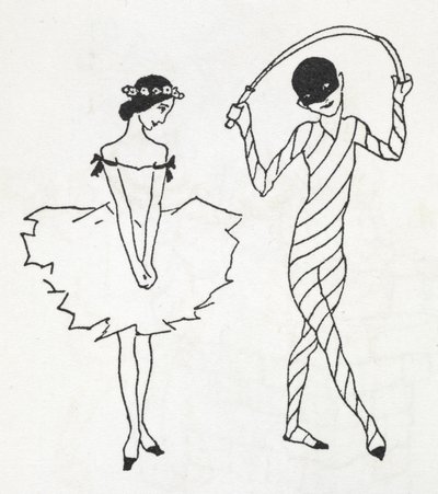 Two dancers by Arthur Rackham