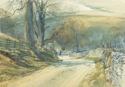 The Winding Road, Upper Wharfedale by Arthur Reginald Smith