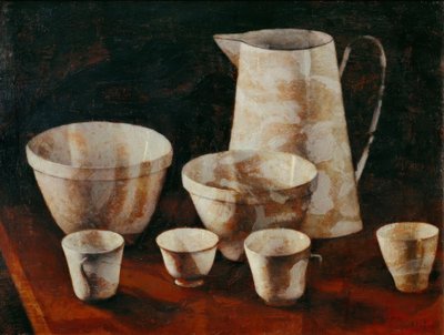 Still Life with Jug and Pots by Arthur Segal