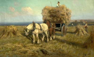Loading the Harvest Wagon by Arthur Walker Redgate