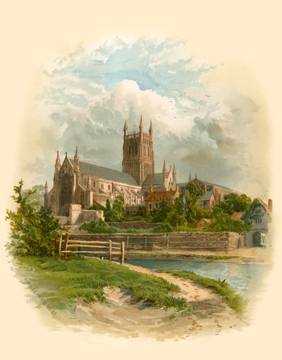 Worcester Cathedral, North East by Arthur Wilde Parsons