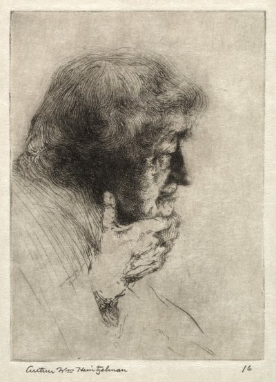 Old Man Thinking by Arthur William Heintzelman