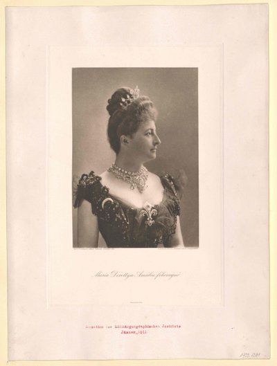 Archduchess of Austria Maria Dorothea (print) by Artist Unknown