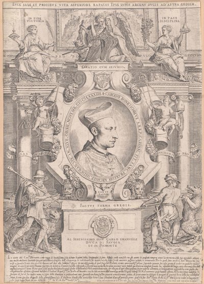 Carlo Borromeo (print) by Artist Unknown