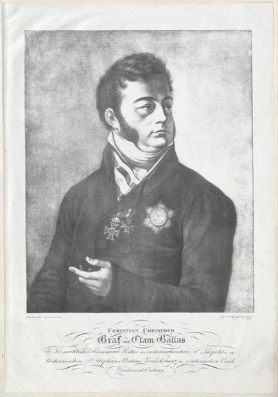 Christian Christoph Count Clam-Gallas by Artist Unknown