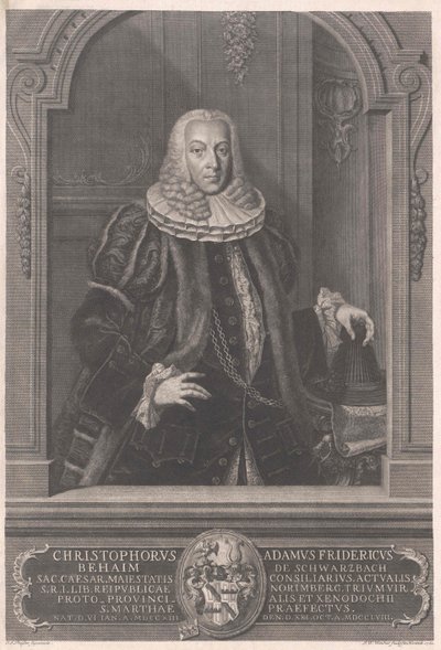 Christoph Adam Frederick Behaim of Schwarzbach by Artist Unknown