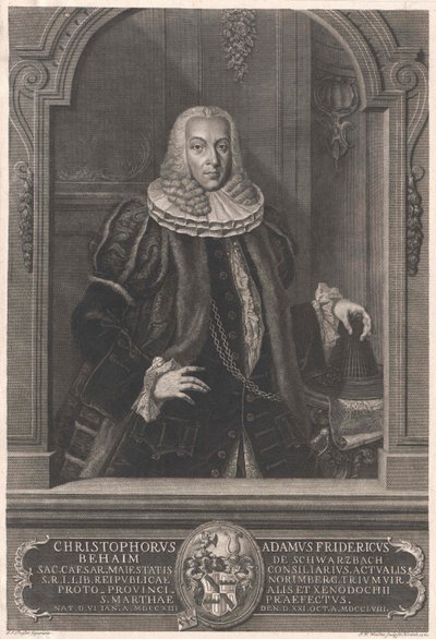 Christoph Adam Frederick Behaim von Schwarzbach by Artist Unknown