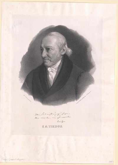 Christoph August Tiedge by Artist Unknown