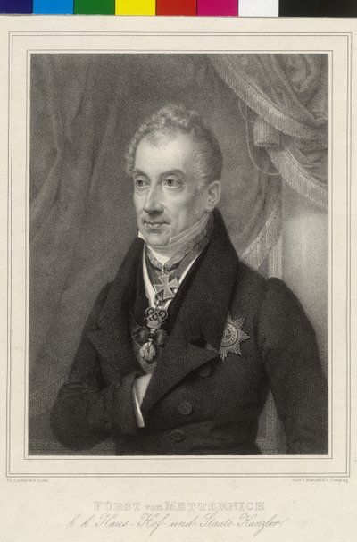 Clement Wenzel Lothar prince of Metternich-Winneburg by Artist Unknown