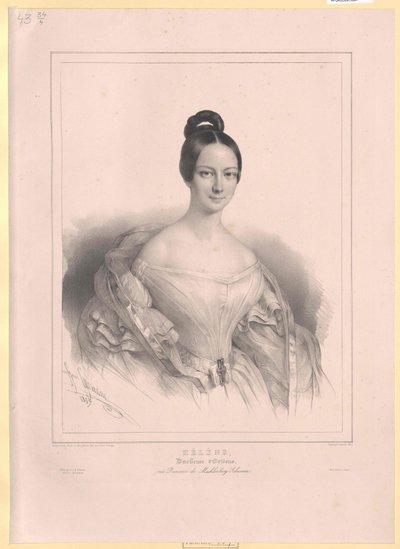 Duchess Helen of Mecklenburg-Schwerin by Artist Unknown