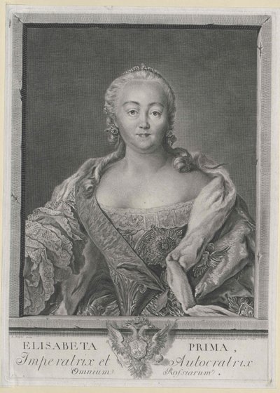 Empress of Russia Elisabeth by Artist Unknown