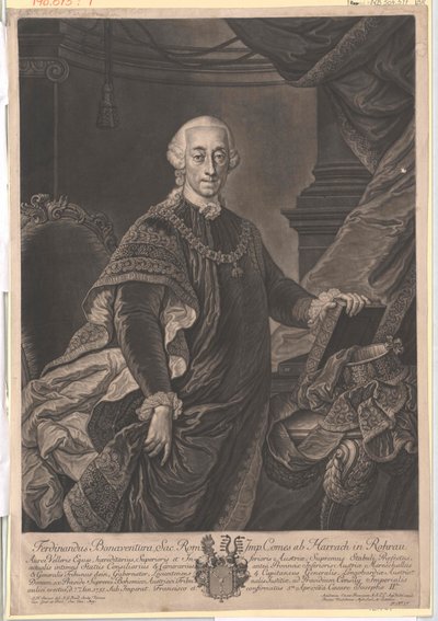 Ferdinand Bonaventure Count von Harrach by Artist Unknown