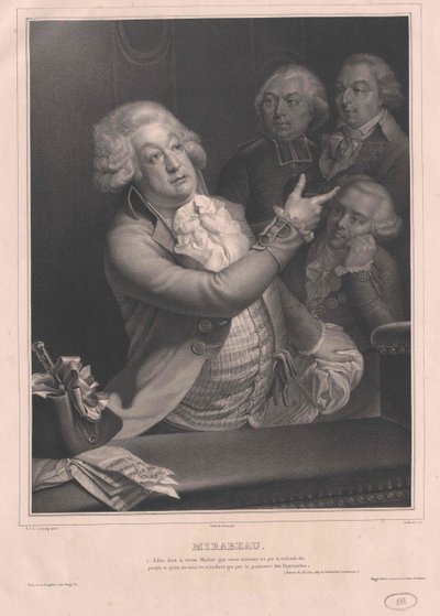 Honoré Riquetti Comte de Mirabeau by Artist Unknown