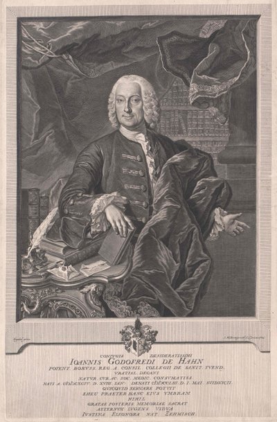 Johann Gottfried von Hahn by Artist Unknown