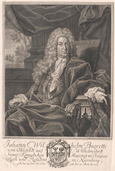 Johann Wilhelm Buirette-Oehlefeld by Artist Unknown