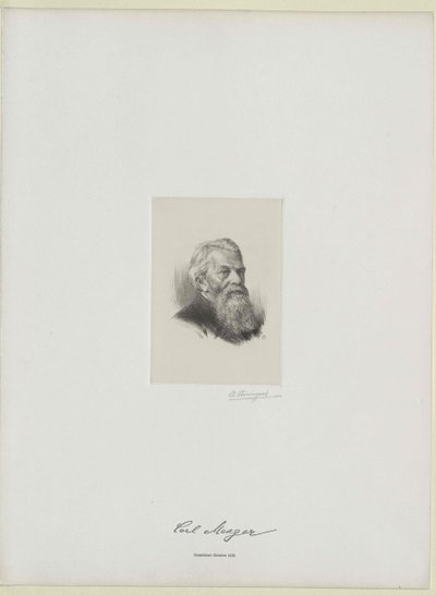 Karl Menger by Artist Unknown