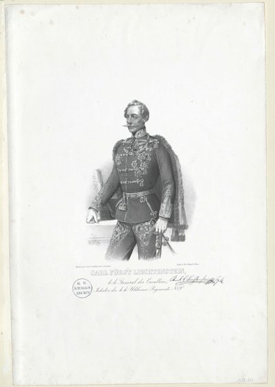 Karl Prince of Liechtenstein by Artist Unknown