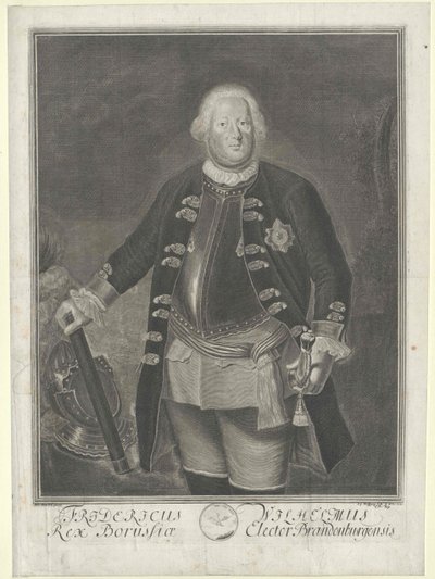 King of Prussia Frederick William I by Artist Unknown