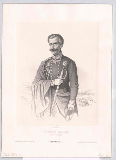 King Charles Albert of Sardinia by Artist Unknown