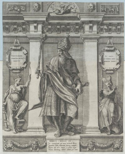 King of the Franks Sigibert I by Artist Unknown