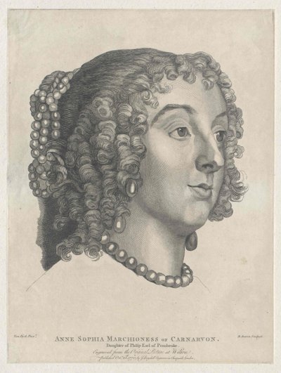 Lady Anna Sophia Herbert by Artist Unknown