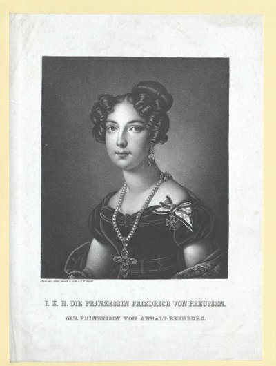 Louise Princess Anhalt-Bernburg by Artist Unknown