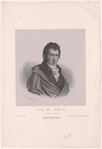 Ludwig van Beethoven by Artist Unknown