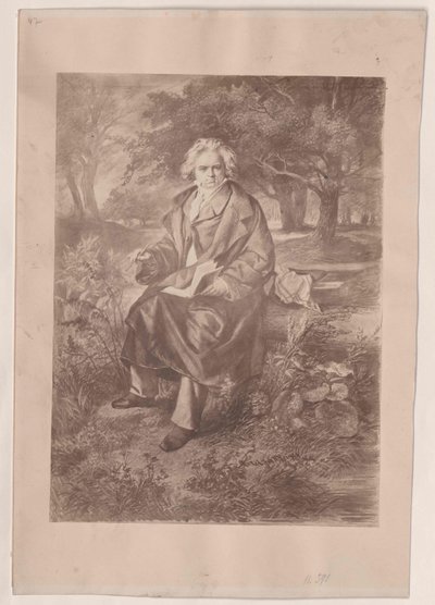 Ludwig van Beethoven by Artist Unknown
