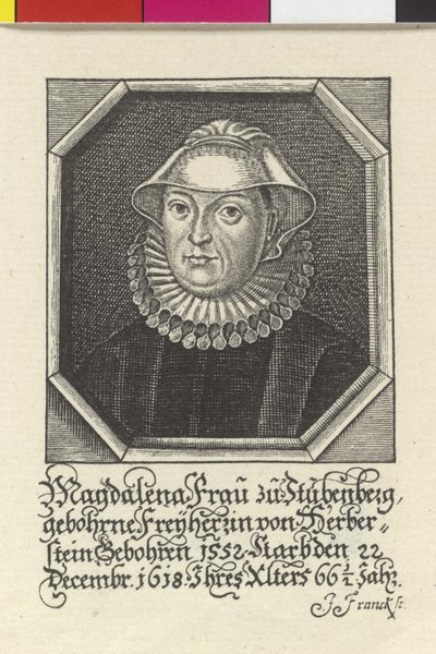 Magdalene Baroness Herberstein by Artist Unknown