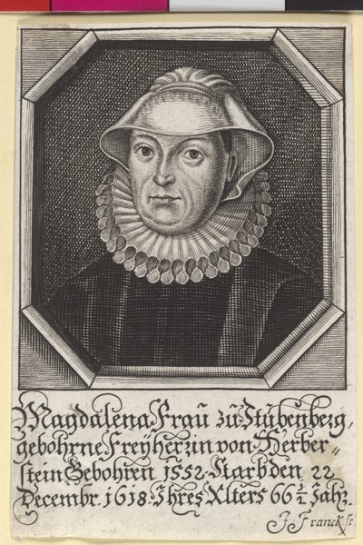 Baroness Magdalene Herberstein by Artist Unknown