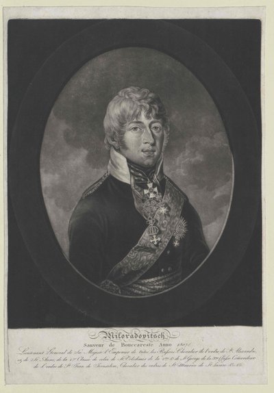 Mikhail Andreyevich Count Miloradovich by Artist Unknown