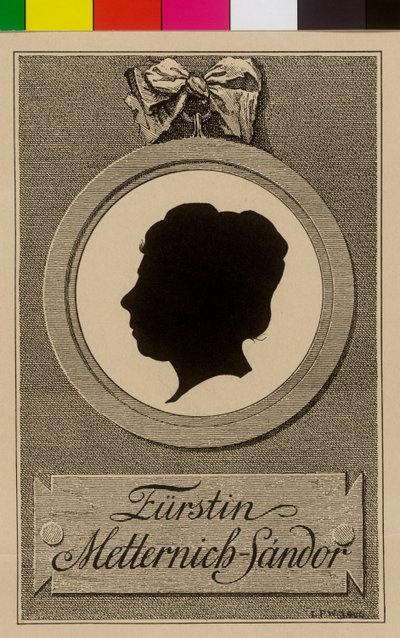 Pauline Countess Sandor von Slavnicza (print) by Artist Unknown