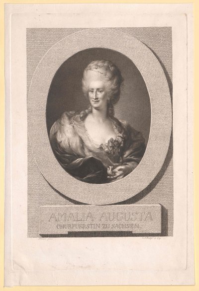 Princess Amalie Auguste of Pfalz-Zweibrücken-Birkenfeld by Artist Unknown