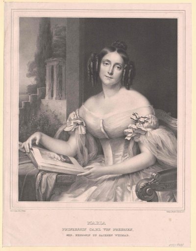 Princess of Saxe-Weimar Eisenach Maria by Artist Unknown