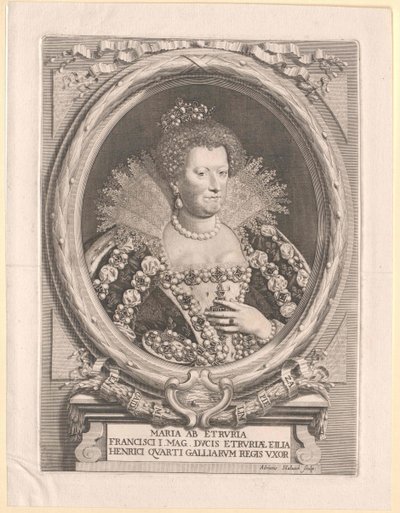 Princess of Tuscany Maria de Medici by Artist Unknown