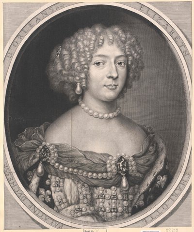 Princess Elisabeth Charlotte (print) by Artist Unknown