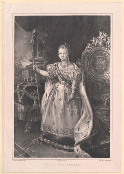 Queen of Spain Isabella II by Artist Unknown