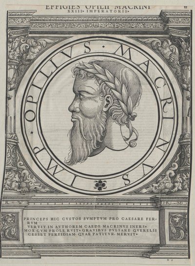 Roman Emperor Macrinus by Artist Unknown