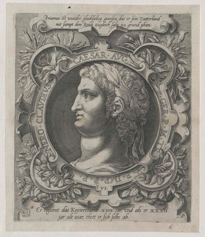 Roman Emperor Nero (print) by Artist Unknown