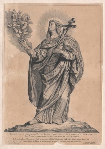Saint Lidwina of Schiedam by Artist Unknown