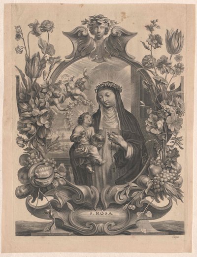 Saint Rose of Lima by Artist Unknown
