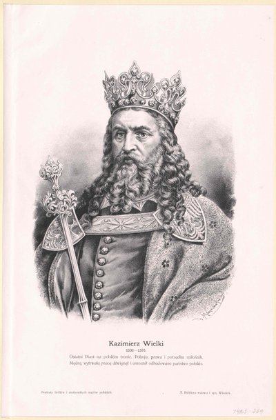 King Casimir III the Great of Poland by Artist Unknown