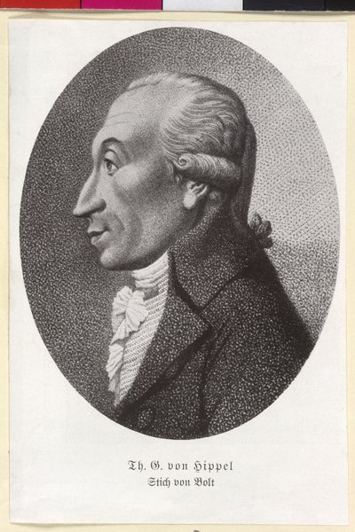 Theodor Gottlieb von Hippel by Artist Unknown