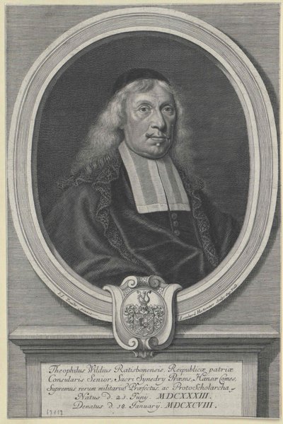 Theophilus Wild (print) by Artist Unknown