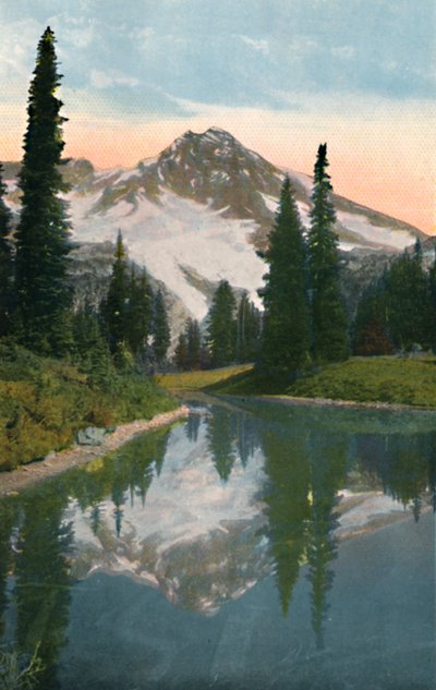 Mount Rainier and Reflection Lake, c1916 by Asahel Curtis