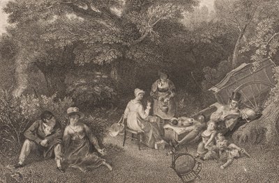 Untitled (picnic) by Asher B. Durand