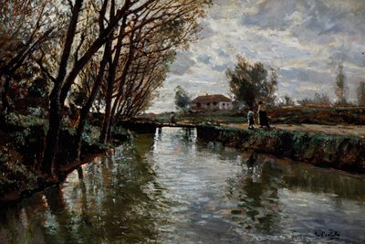 On River Bank by Attillo Pratella