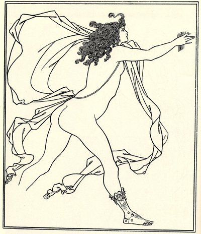 Apollo Pursuing Daphne by Aubrey Beardsley